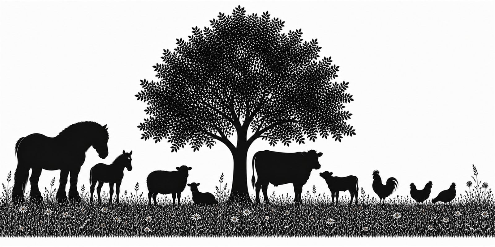 Jonge Belgisch Witblauwe kalveren in de weide bij de hoeve