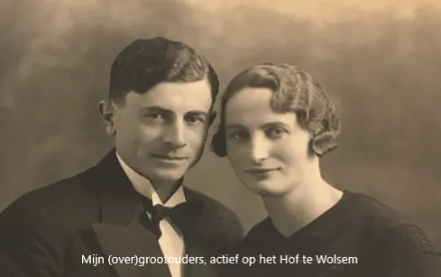 Portret van de (over)grootouders De Vos van het Hof te Wolsem