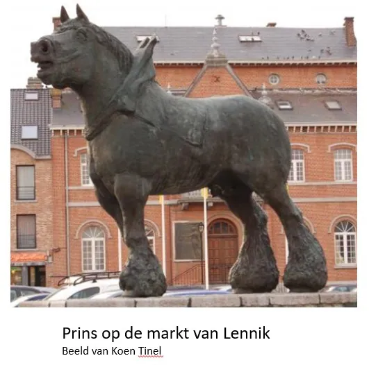 Standbeeld van Prins, ook Orange I genoemd, in Lennik