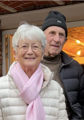 Portret van de ouders van de huidige eigenaars, vandaag de grootouders van de boerderij